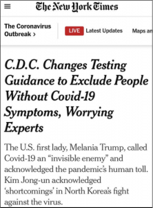 نيويورك تايمز: المراكز الأمريكية للسيطرة على الأمراض والوقاية منها قامت بتحديث إرشاداتها للوقاية من الوباء ومكافحتها وخفضت معايير اختبار الحمض النووي